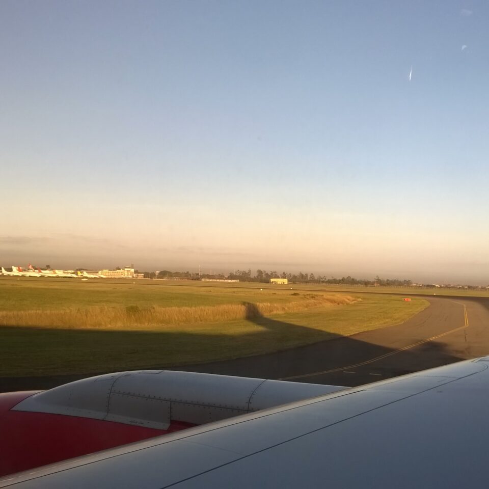 Jomo Kenyatta International Airport in Nairobi.