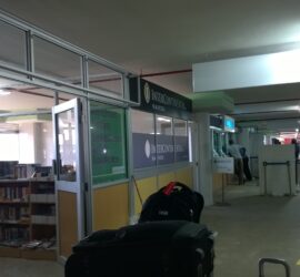 Taxi Counters at Jomo Kenyatta International Airport in Nairobi.