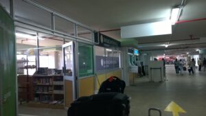 Taxi Counters at Jomo Kenyatta International Airport in Nairobi.